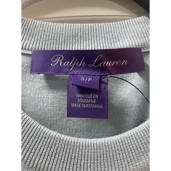 Ralph Lauren Purple Label Knit Midi Dress Crewneck Bodycon Slim S Short Sleeve - Picture 10 of 16